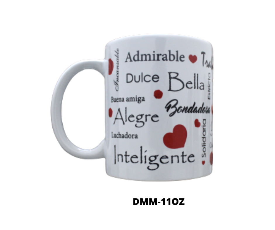 TAZA PORCELANA 11 ONZ MADRE