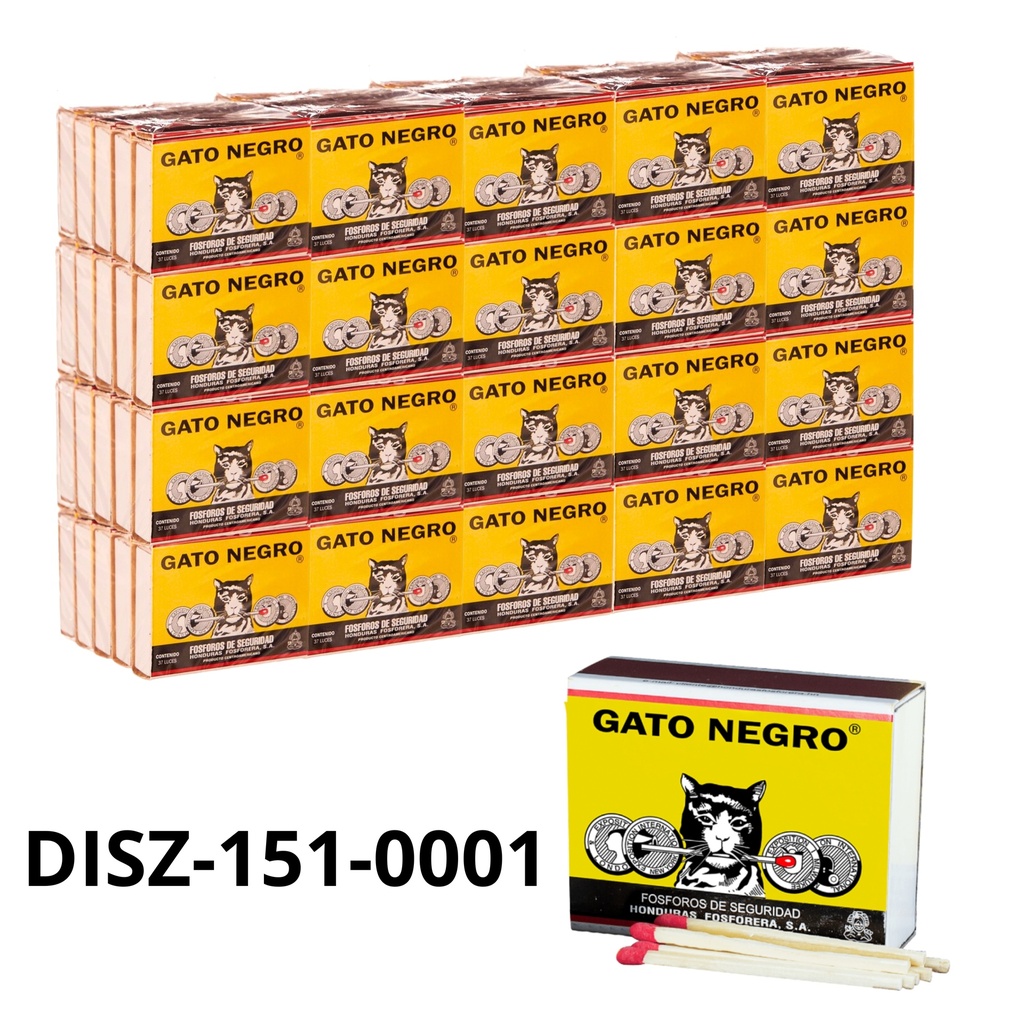 FOSFORO GATO NEGRO CARTON 10X100 