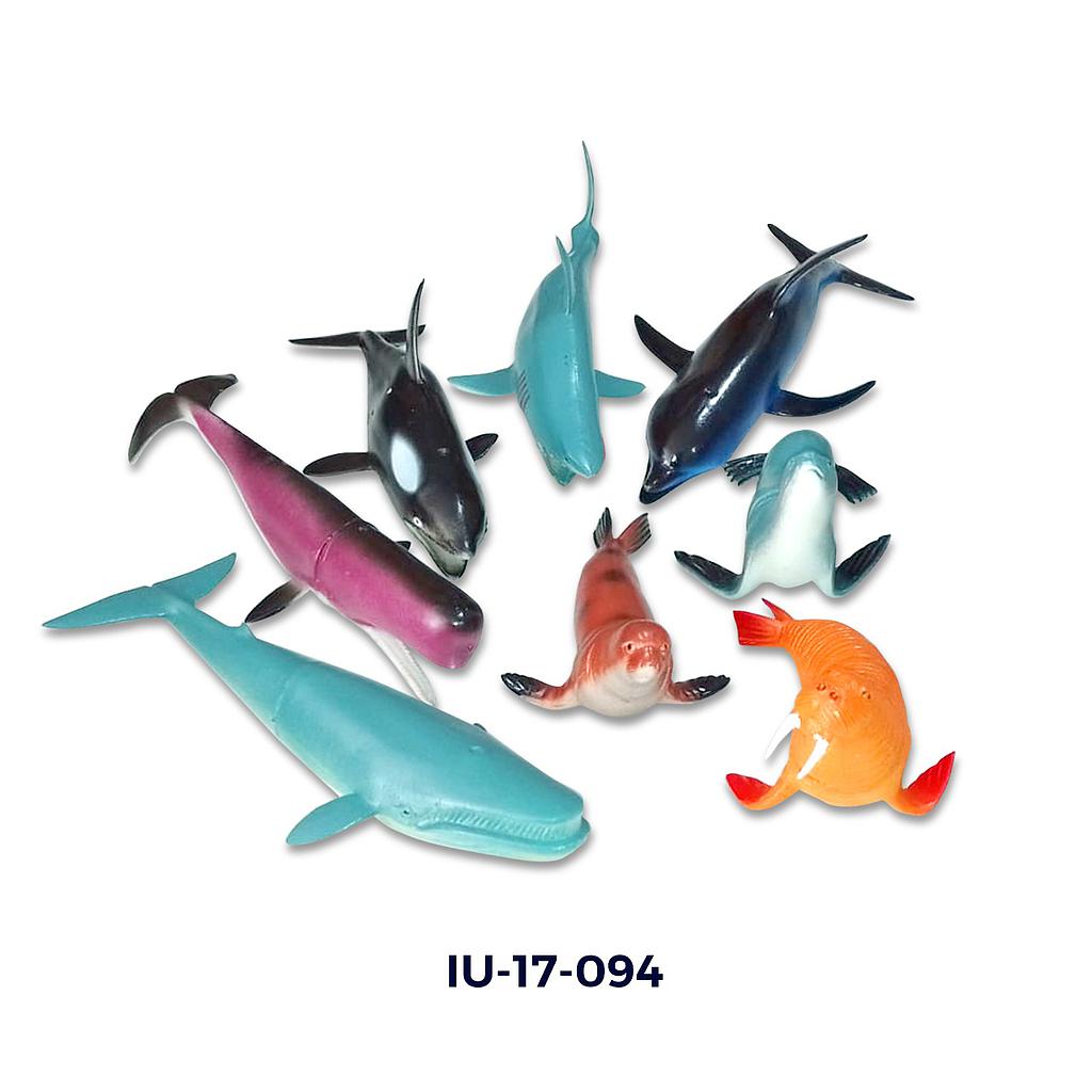 ANIMALES PLASTICOS MARINOS 8PCS