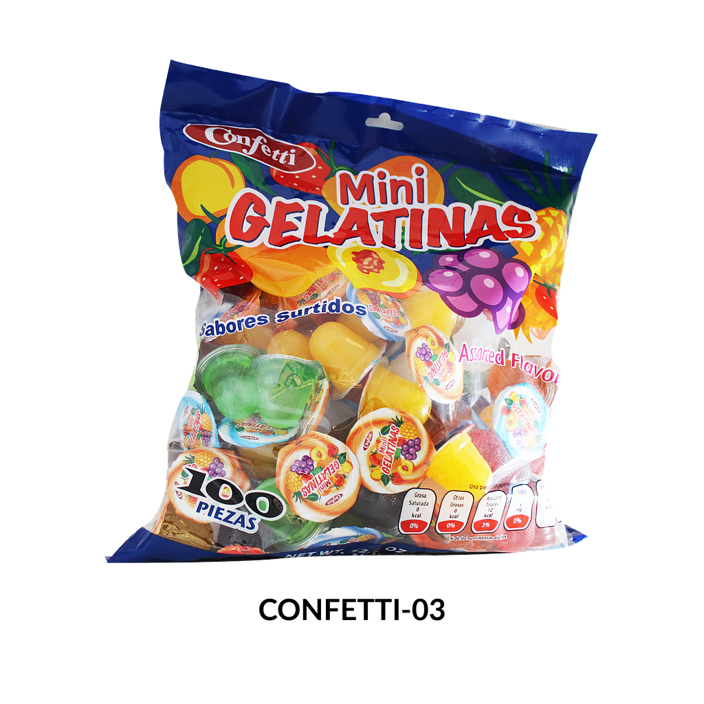 GELATINA MINI GEL BOLSA 100 U