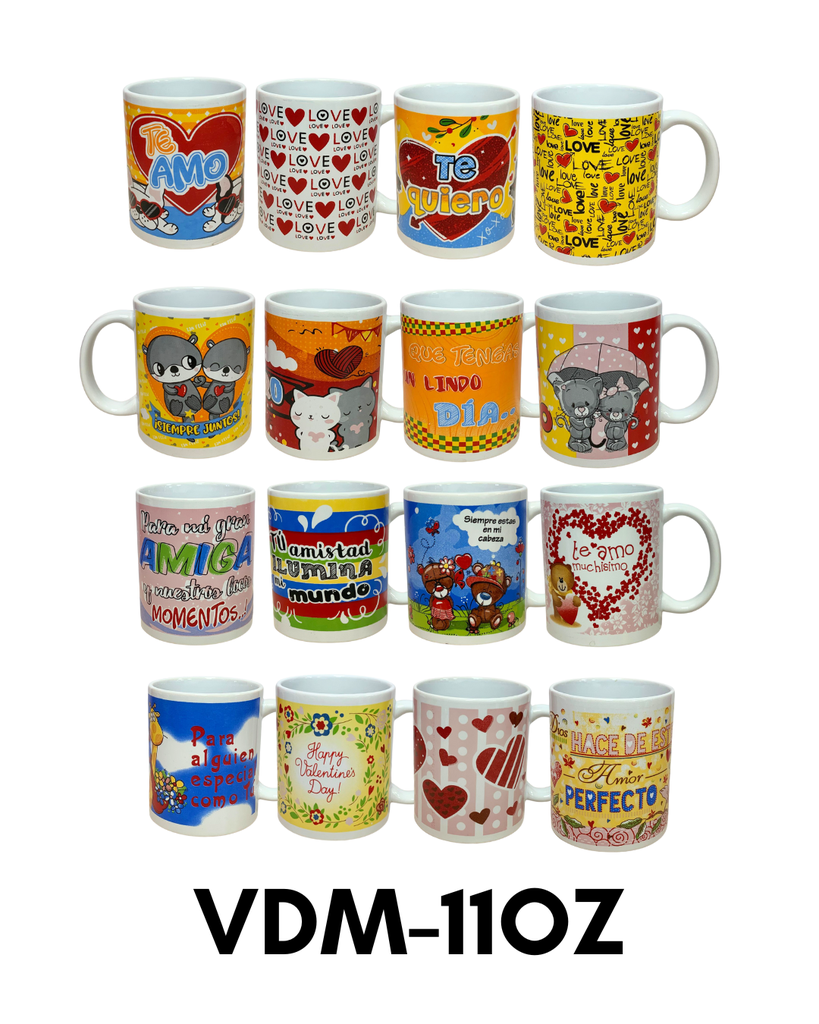 TAZA PORCELANA 11 ONZ ST VALENTIN