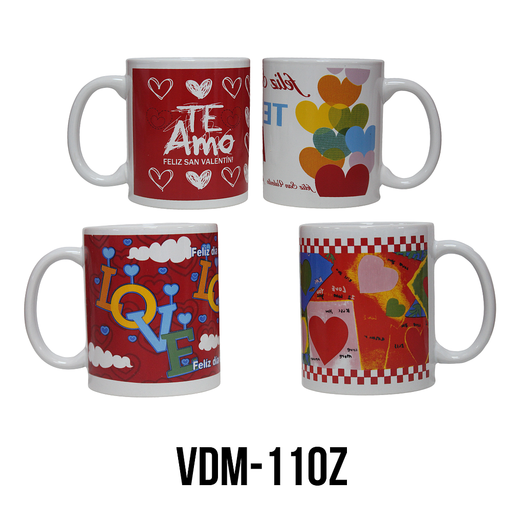 TAZA PORCELANA 11 ONZ ST VALENTIN