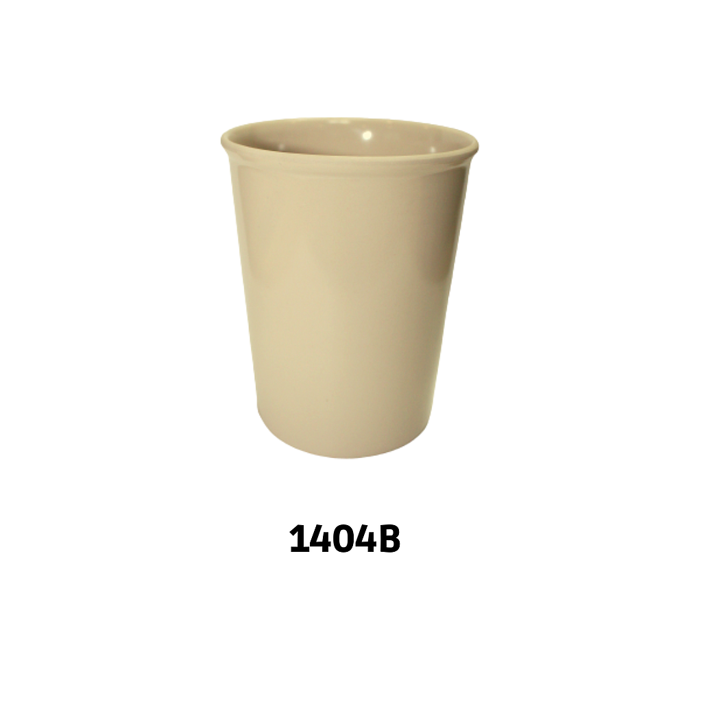 VASO 10 ONZ BEIGE PEQ