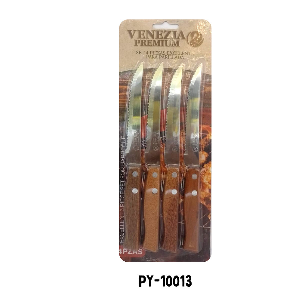 CUCHILLO DE CIERRA 4.5' - 4/PIEZAS BLISTER