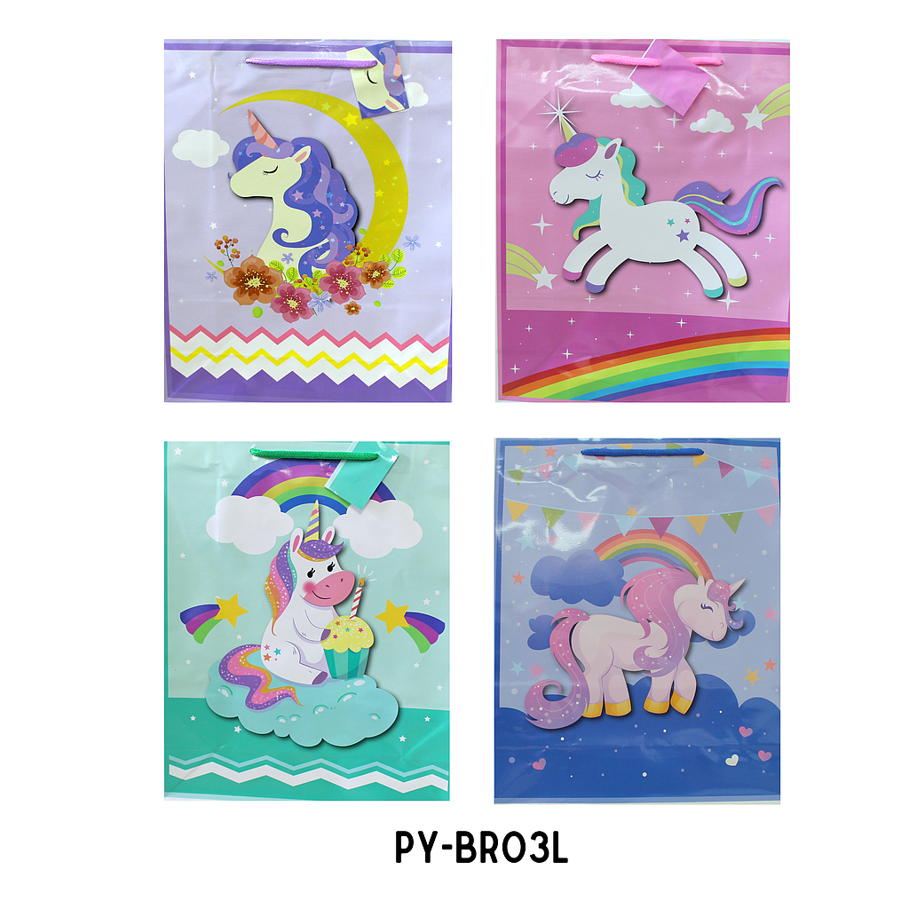 BOLSA DE REGALO UNICORNIO L