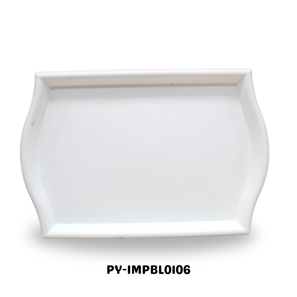 BANDEJA PLASTICA BLANCA 45CM