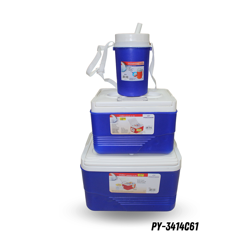 HIELERA PLASTICA - SUPER CHILLER 14LT + 6LT + 1.25LT