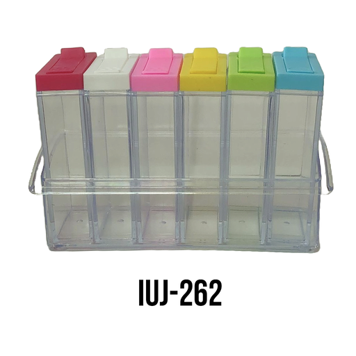 [IUJ-262] DISPENSADOR ACRILICO 6 DIVISIONES