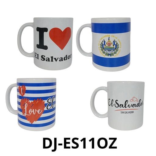 [DJ-ES11OZ] TAZA CERAMICA/EL SALVADOR 11OZ