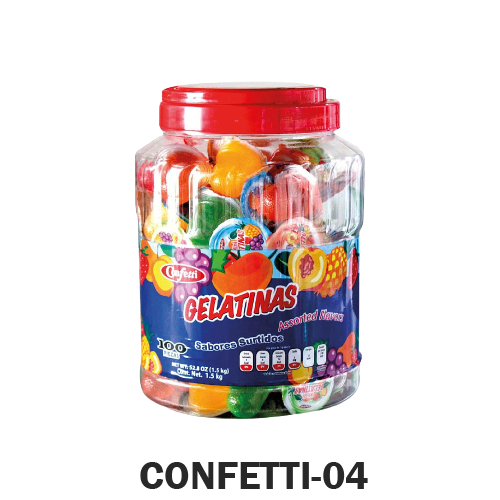 [CONFETTI-04] GELATINA MINI GEL JARRA 100U