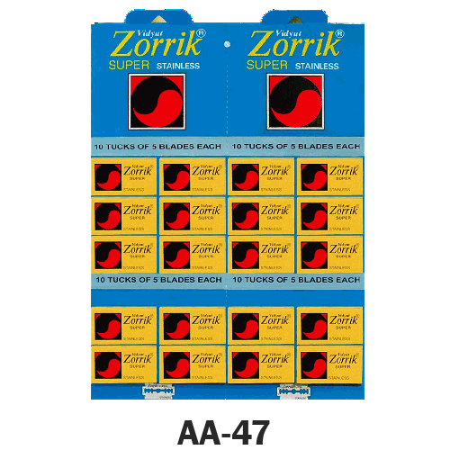 [AA-47] HOJA DE AFEITAR ZORRIK