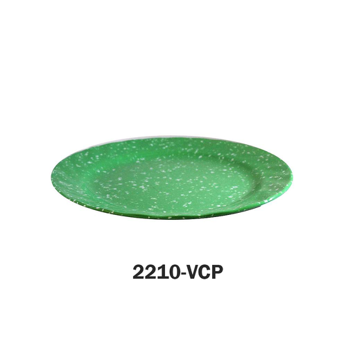 [2210-VCP] PLATO PLANO 10" VERDE C/PUNTOS