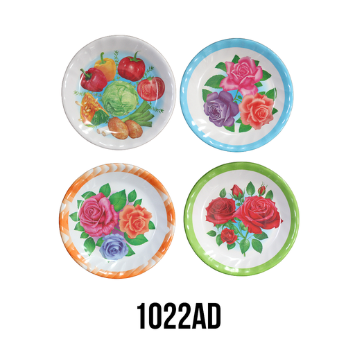 [1022AD] PLATO PLANO 6" DECORADO