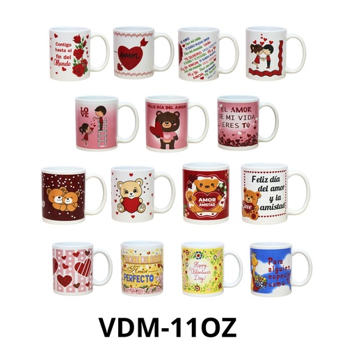 [VDM-11OZ] TAZA PORCELANA 11 ONZ ST VALENTIN