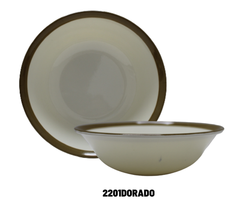 [2201DORADO] TAZON 7.5" ORILLA DORADA