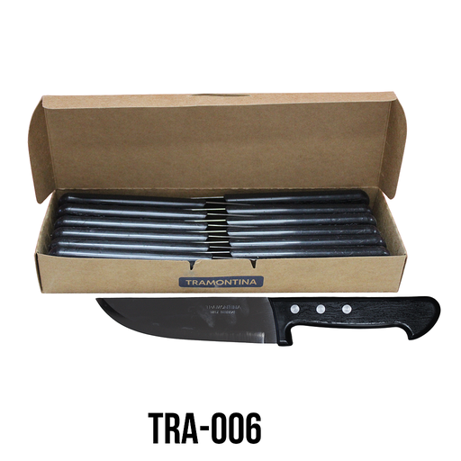 [TRA-006] CUCHILLO TRAMONTINA C/NEGRA 6