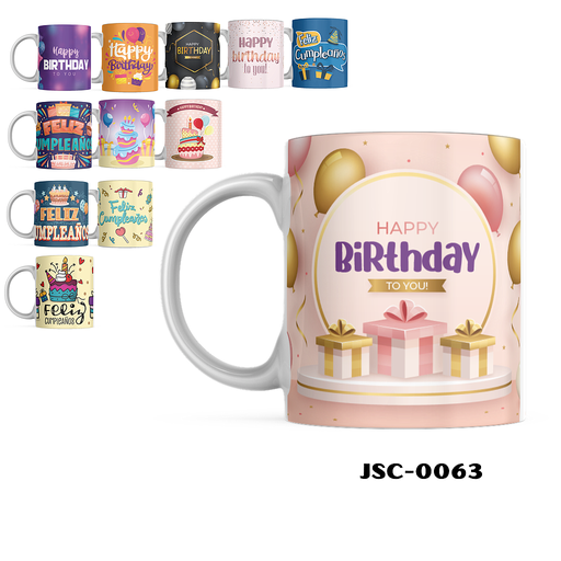 [JSC-0063] TAZA FELIZ CUMPLEAÑOS -11 ONZ