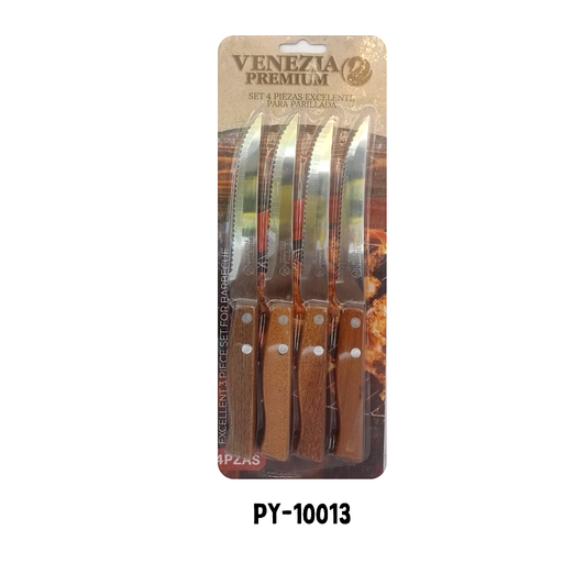 [PY-10013] CUCHILLO DE CIERRA 4.5' - 4/PIEZAS BLISTER