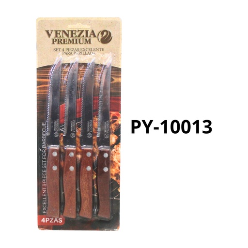 [PY-10013] CUCHILLO DE SIERRA 4.5' - 4/PIEZAS BLISTER