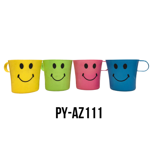 [PY-AZ111] TAZA X 4 PIEZAS CARITA COLORES