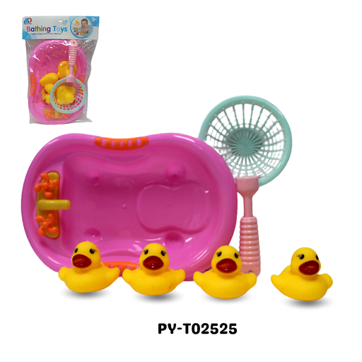 [PY-T02525] SET JUGUETE P/BB PATITOS Y BAÑERA