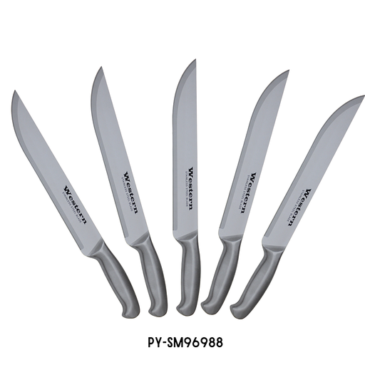 [PY-SM96988] CUCHILLO DE COCINA METALICO  8" FULL STAINLESS /WESTERN